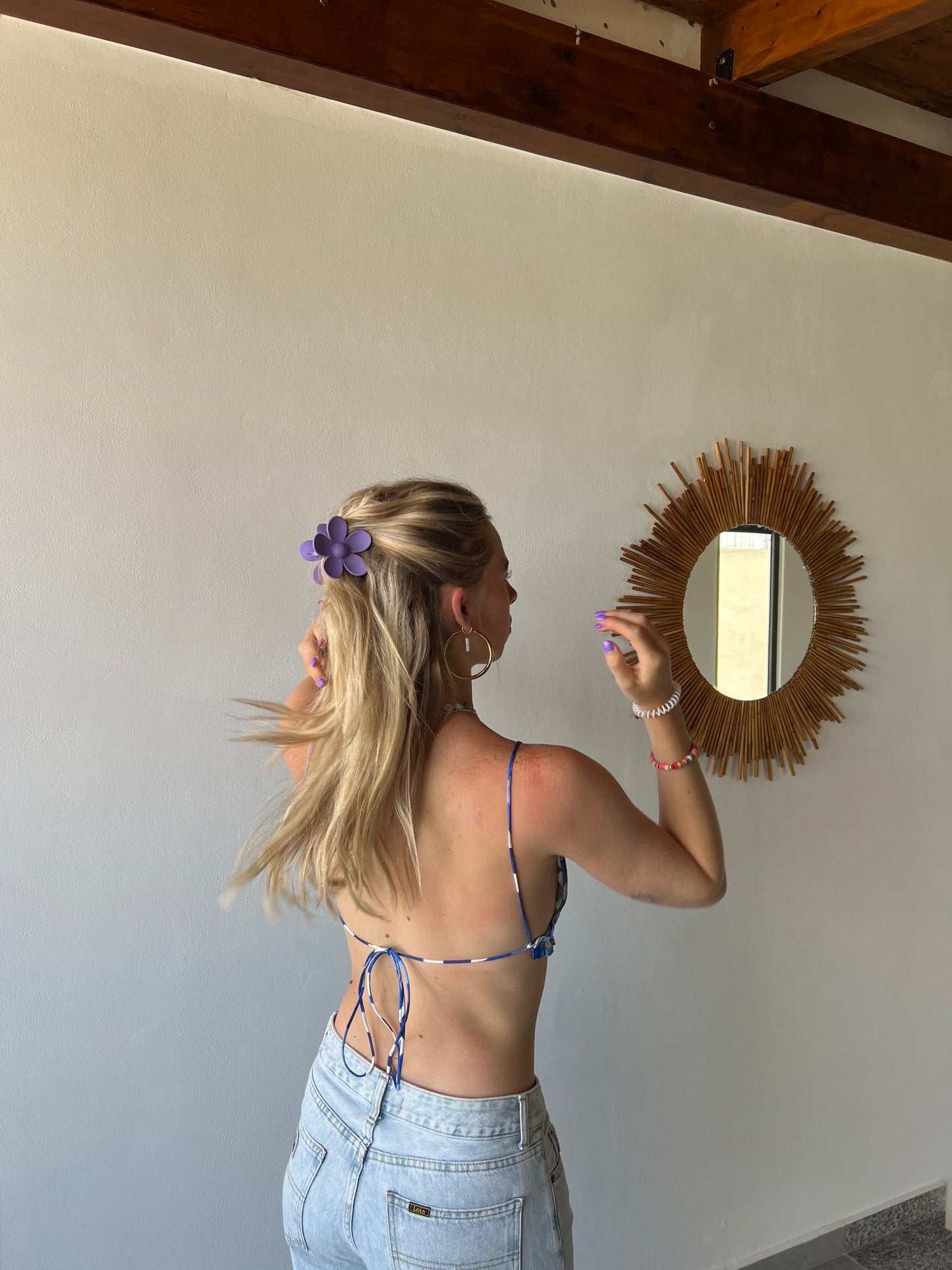 Purple Flower Mile Clip