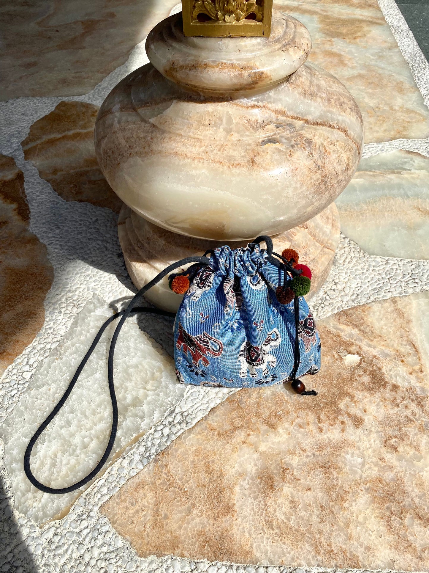 Light Blue Elephant Mile Bag