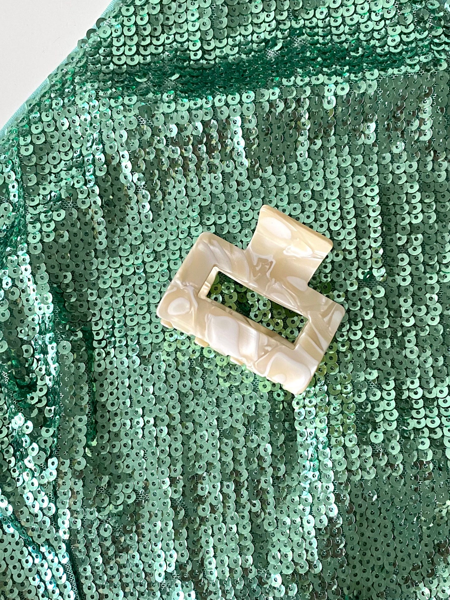 White Pearl Clip Small