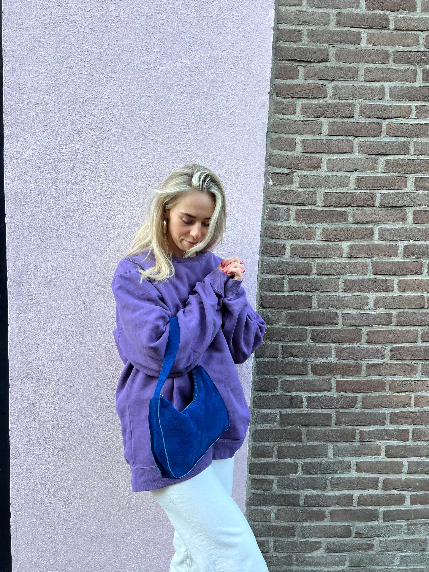 Suède Marra Handbag | Blue