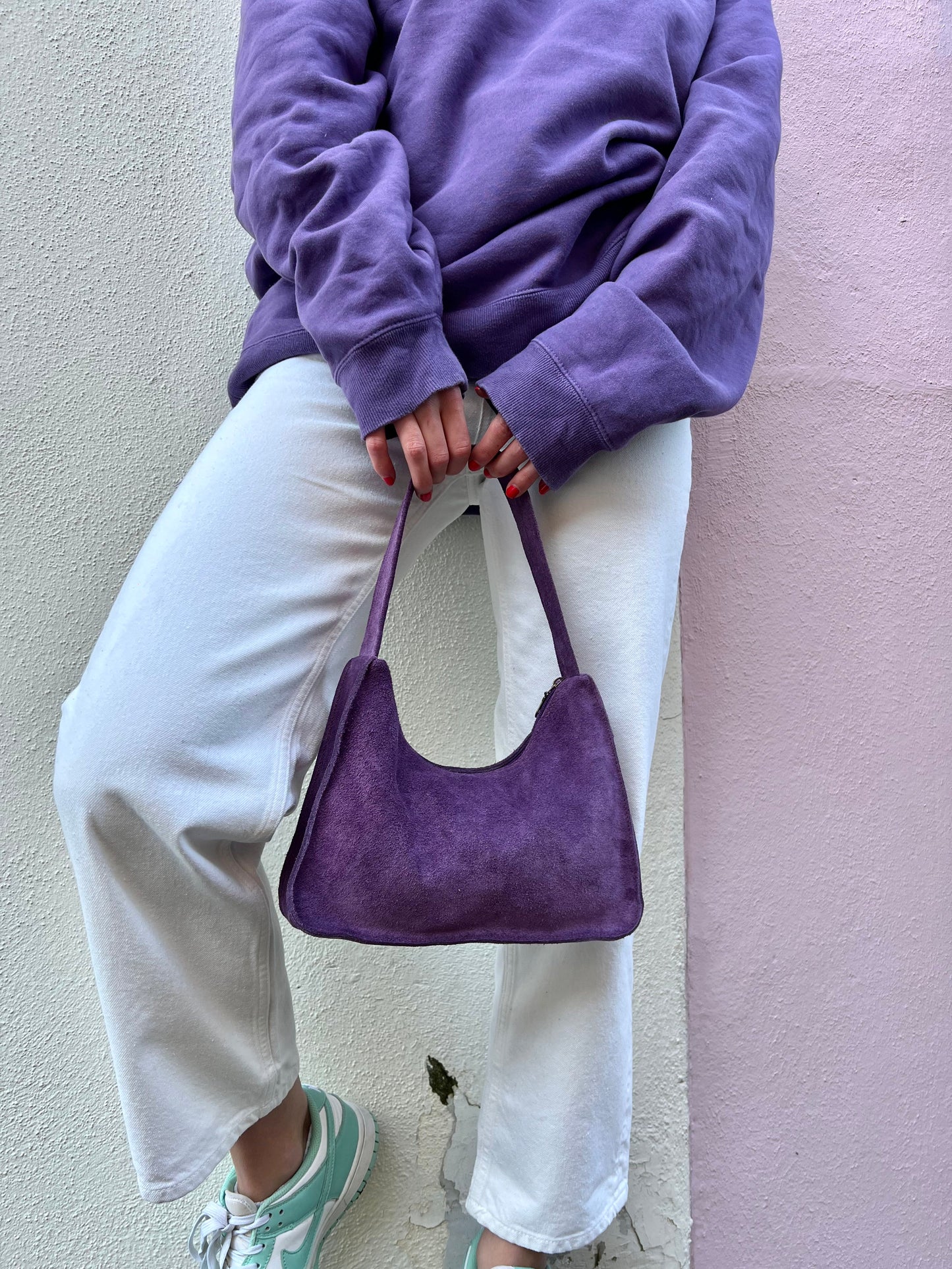 Suède Marra Handbag | Purple