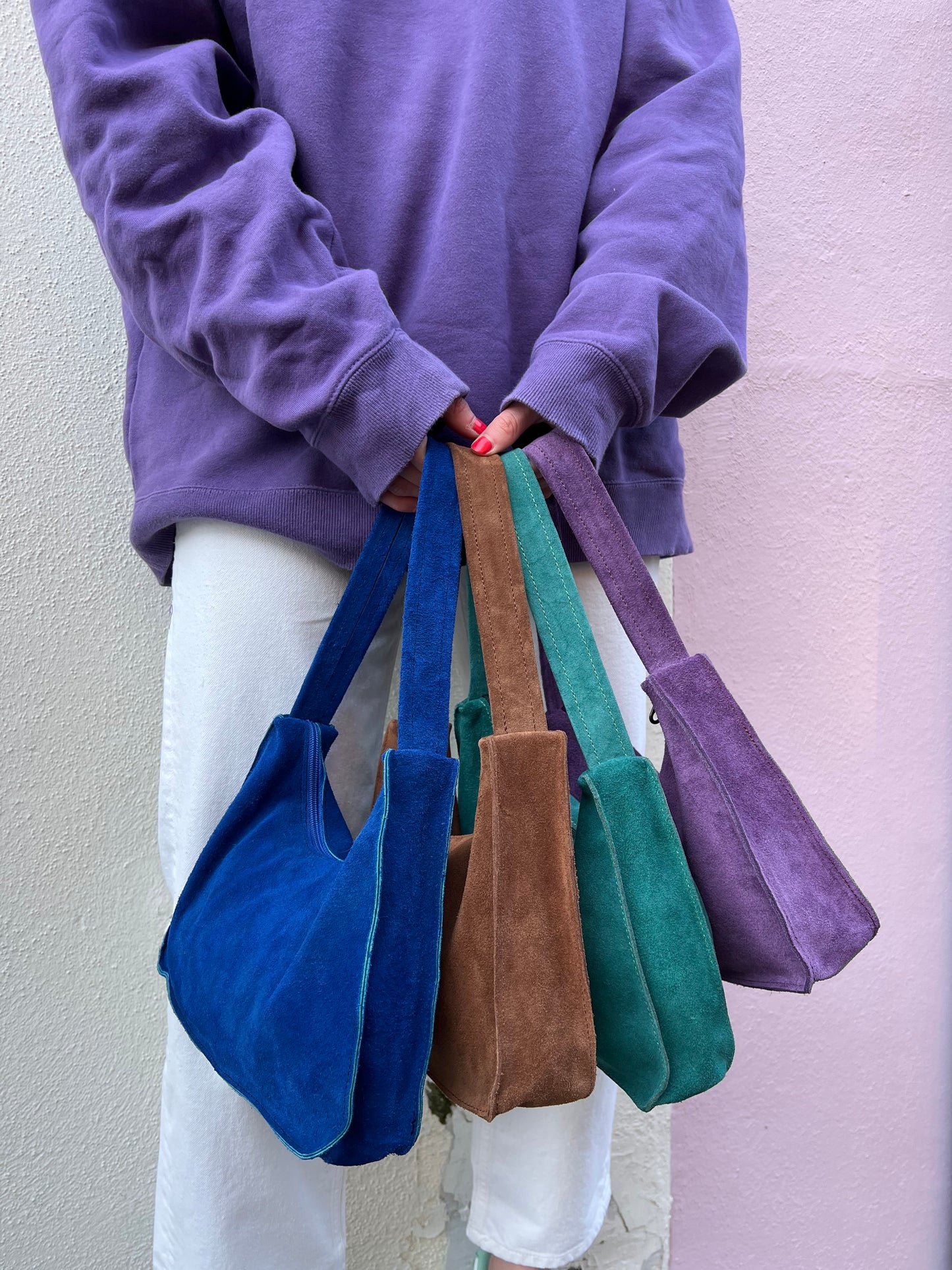 Suède Marra Handbag | Purple