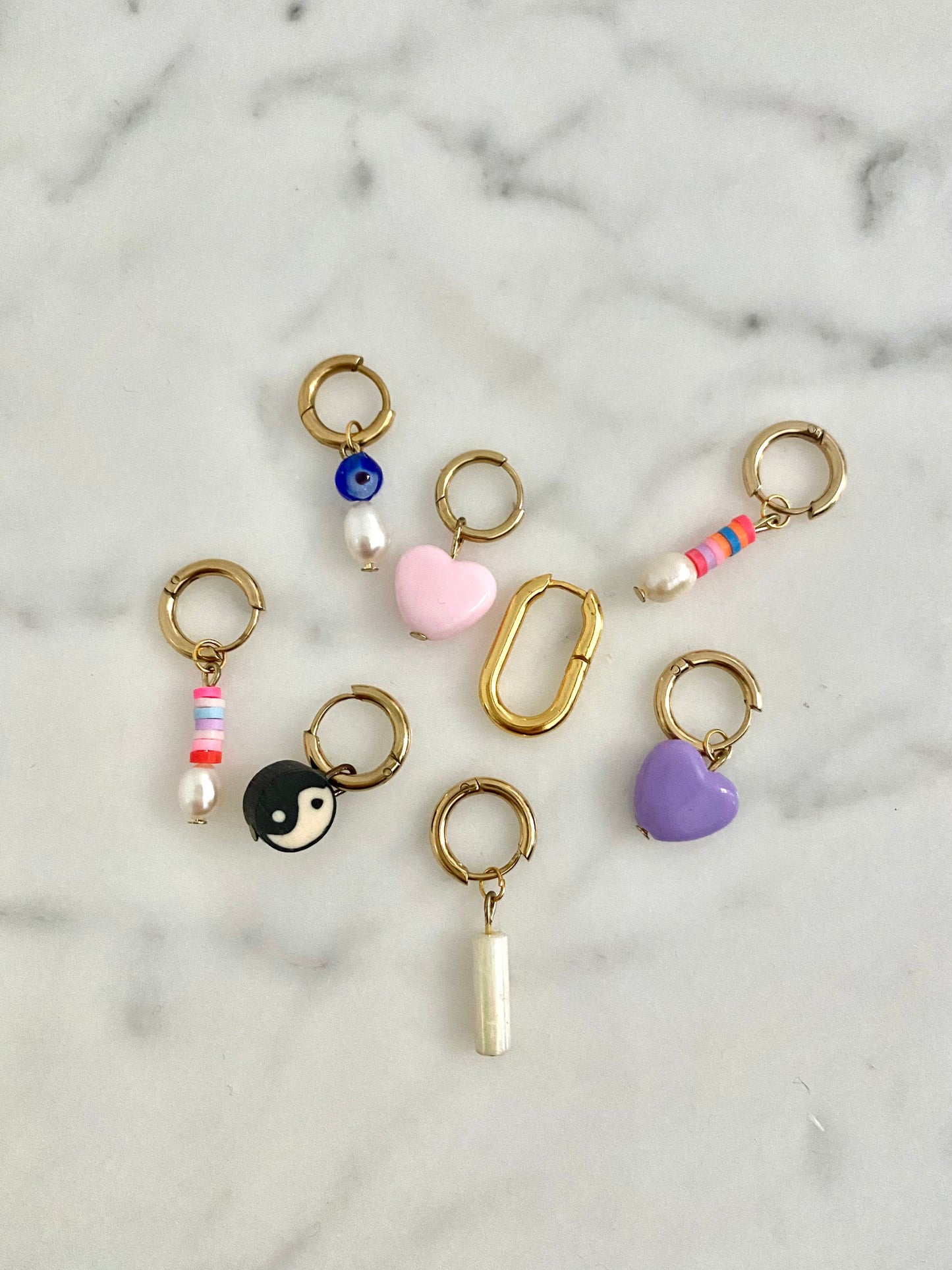 Pink Heart Earring
