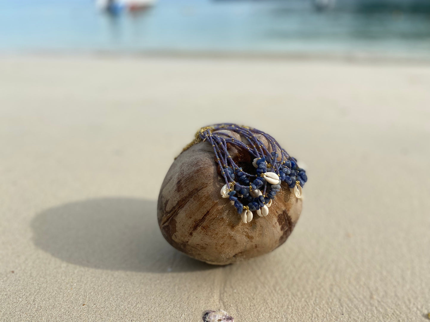 Purple Island Shell Necklace