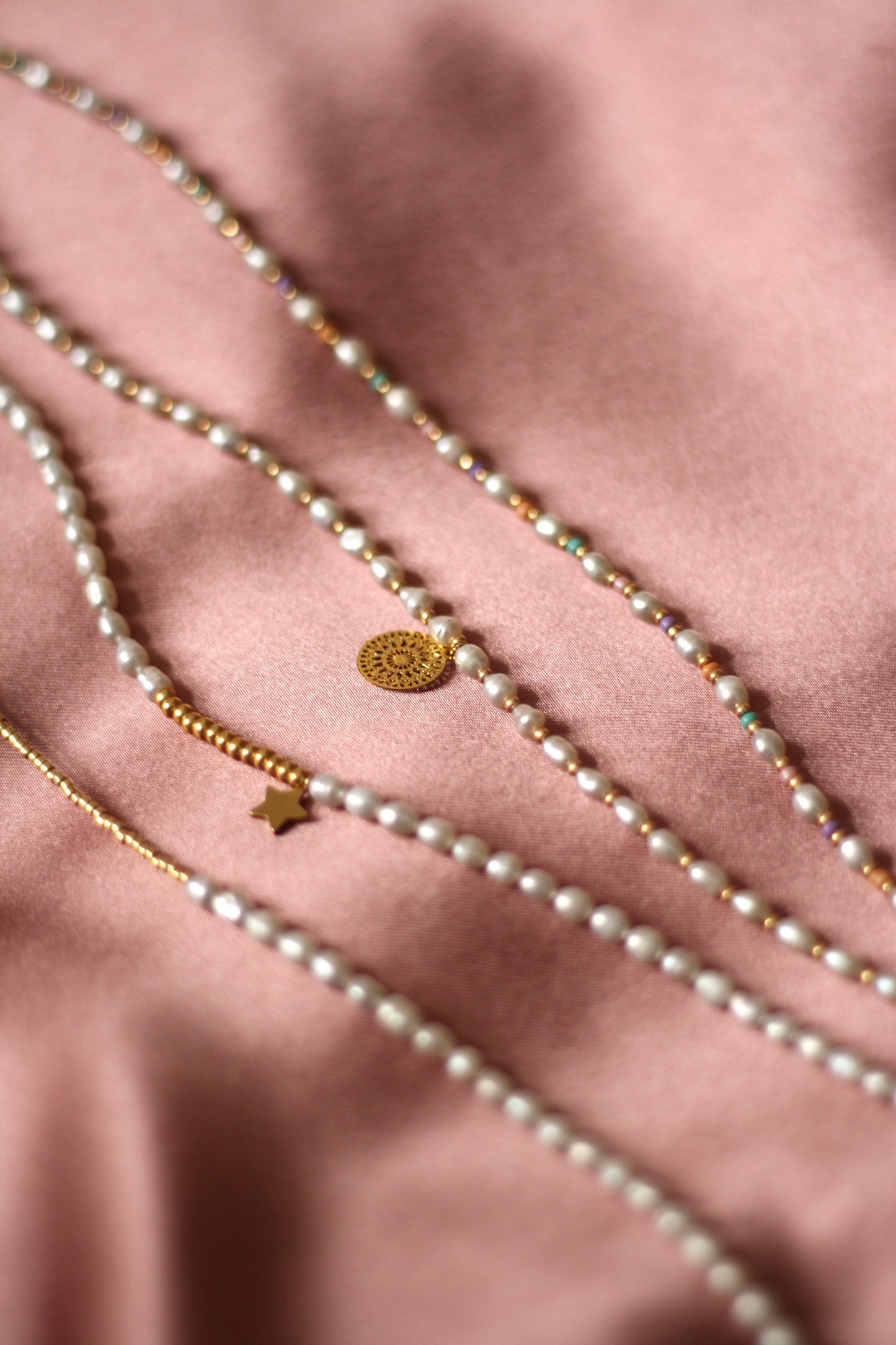Colored Pearl Necklace