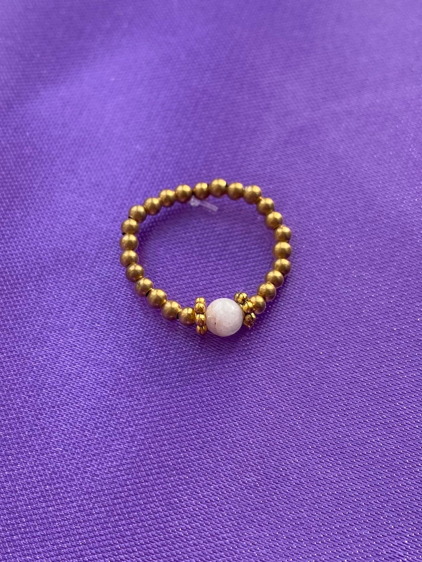 White Phiphi Stone Ring