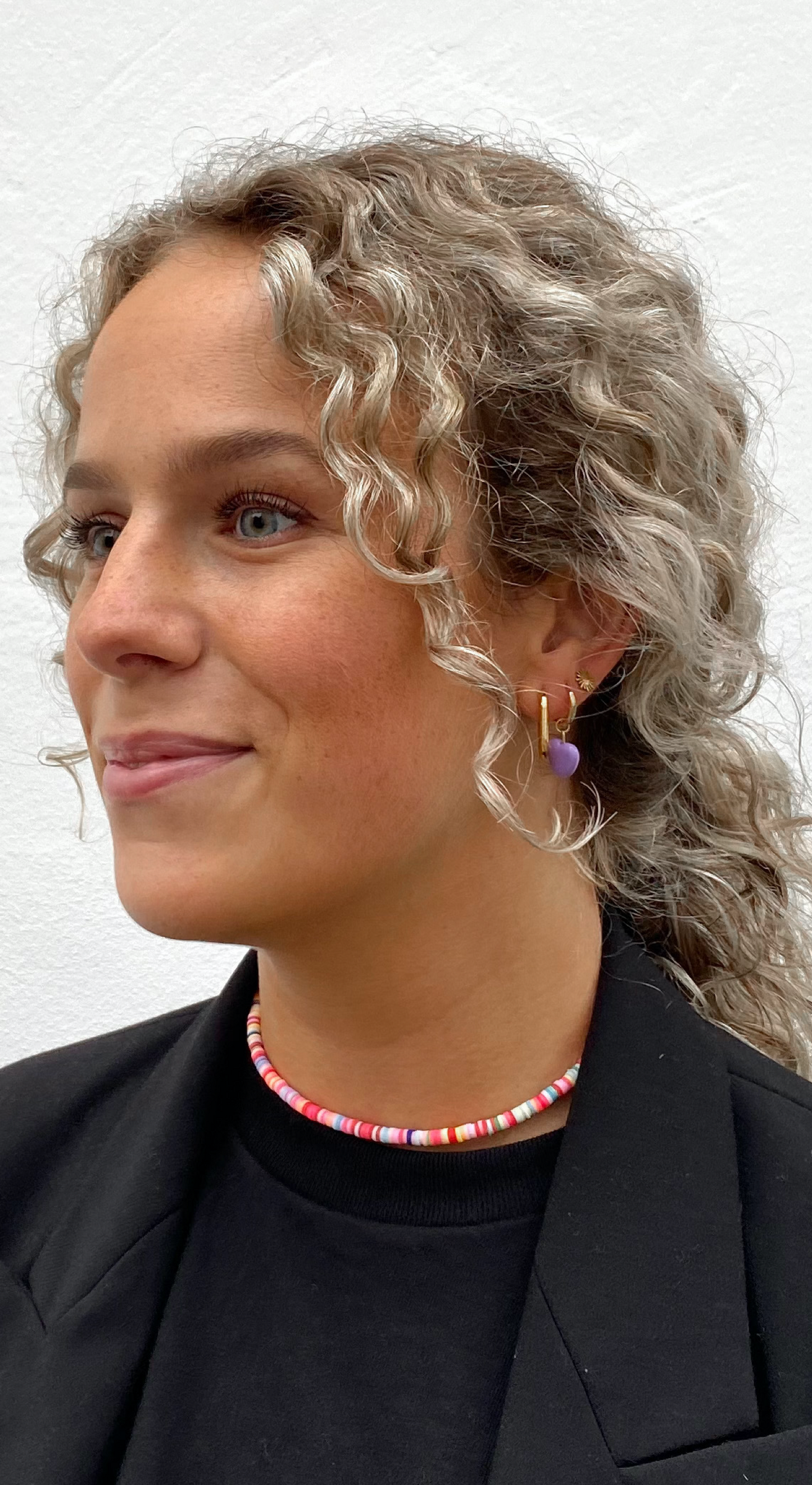 Purple Heart Earring