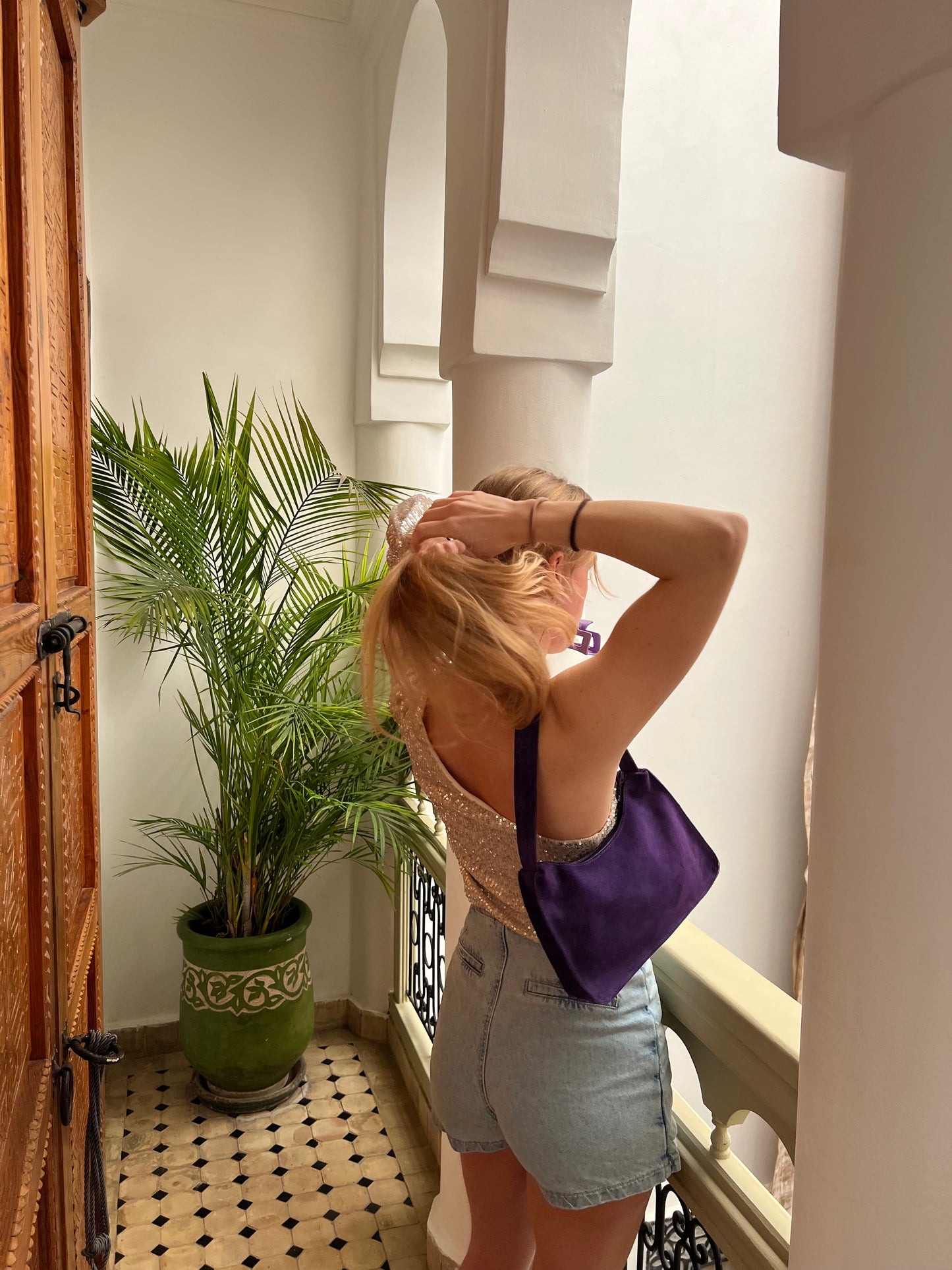 Suède Marra Handbag | Purple
