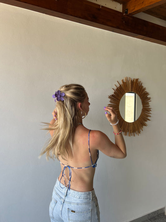 Purple Flower Mile Clip