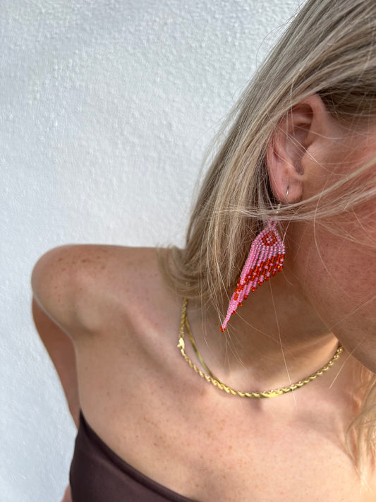 Pink Chacahua Earring