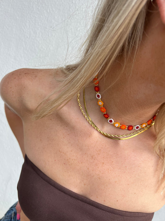 Orange Oaxaca Necklace