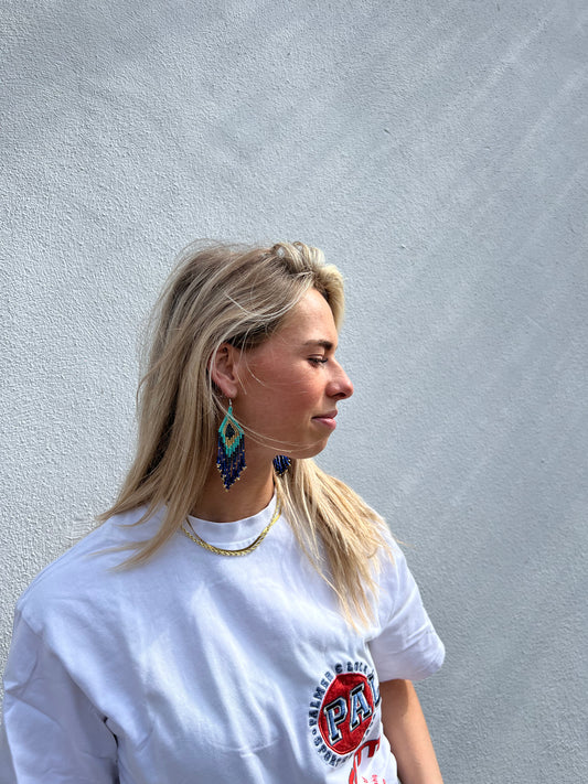 Blue Chacahua Earring