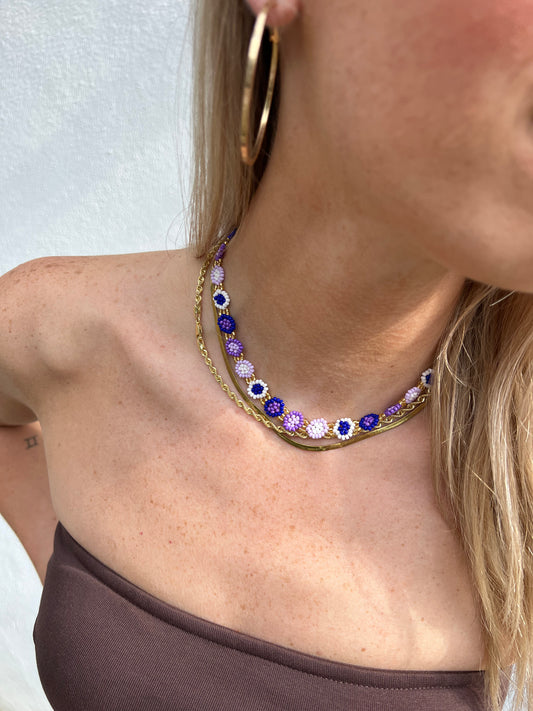 Purple Oaxaca Necklace
