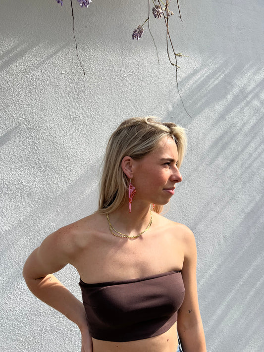 Pink Chacahua Earring