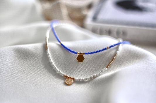 Necklace Tiny Cobalt