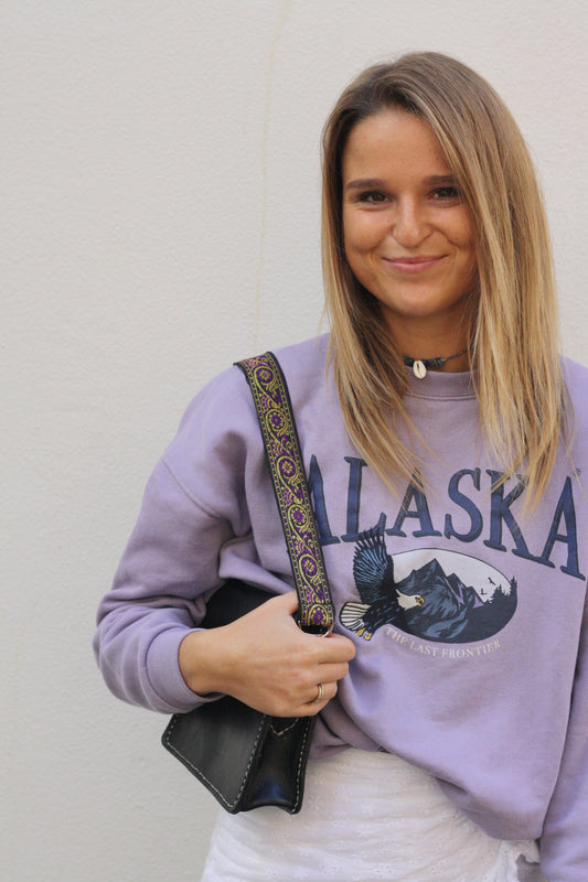 Purple Chiang Mai Bag Strap