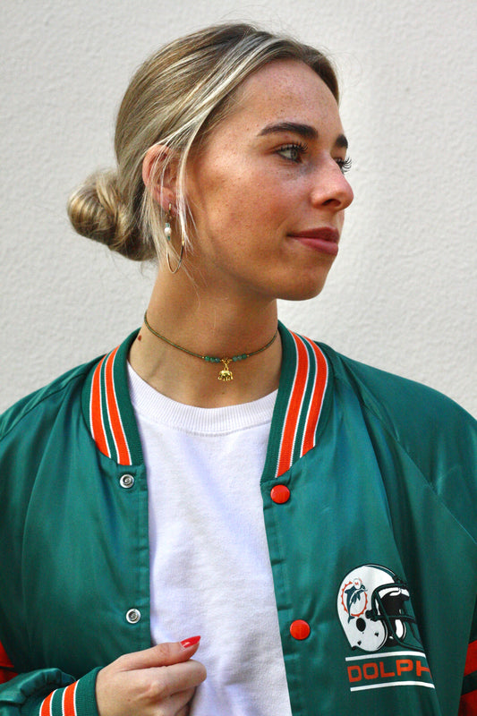 Green Elephant Necklace