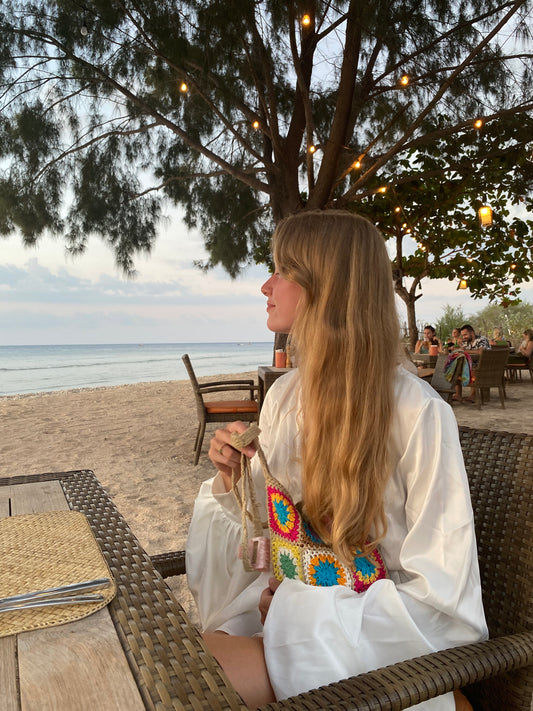 Beige Uluwatu Beach Bag
