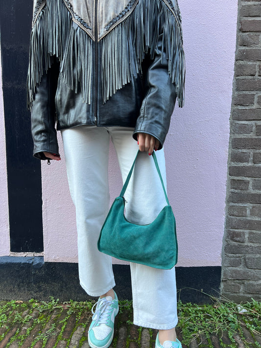 Suède Marra Handbag | Turquoise