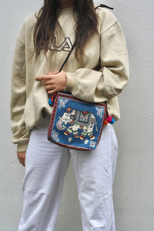 Koh Tao Elephant Bag // Blue