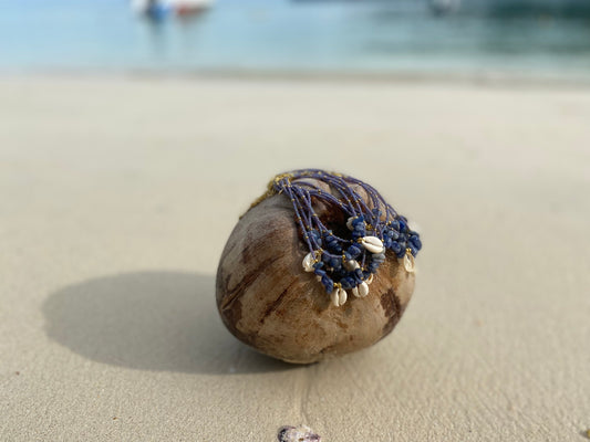 Purple Island Shell Necklace