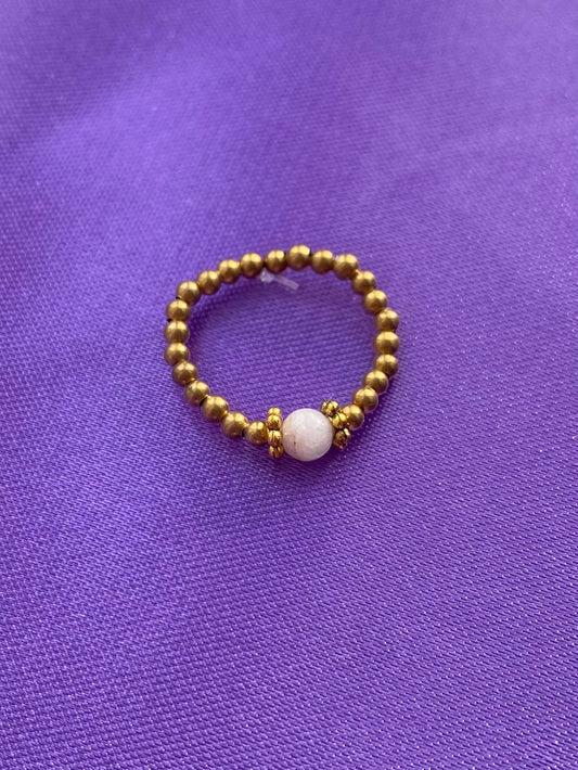 White Phiphi Stone Ring