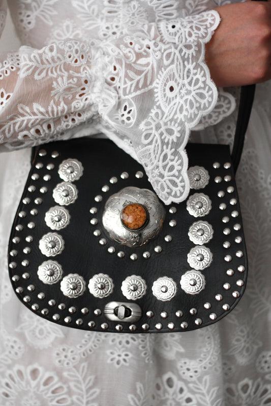 Orange Flower Stone Mile Bag