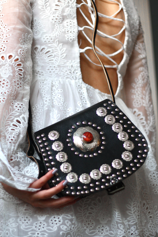 Red Flower Stone Mile Bag